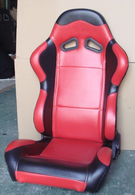Red Black Sport Racing Seats With Single Or Double Slider Simple Installation