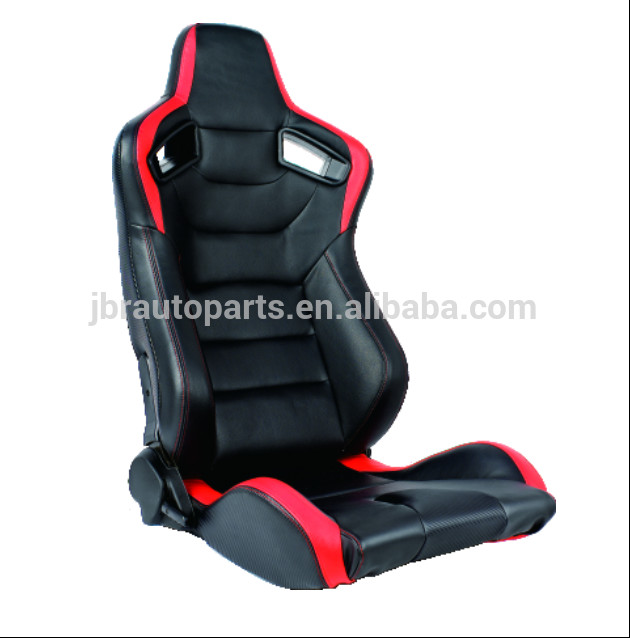 PVC Material Sport Racing Seats With Single Slider And Safety Hole JBR1054