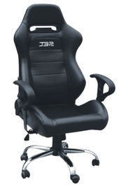 単一の調節装置ポリ塩化ビニールの黒のオフィス・コンピュータの椅子の賭博の椅子を競争させる現代様式