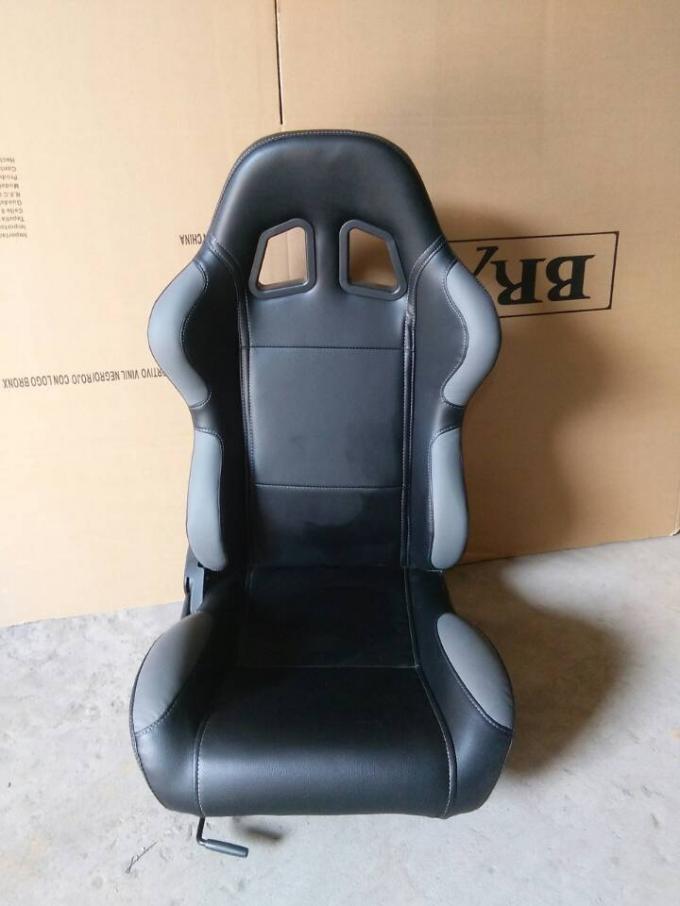 座席、古典的な競争の座席金属フレームを競争させる調節可能な黒および灰色