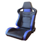 中国 ポリ塩化ビニールの単一のスライダーが付いている調節可能で青および黒い競争の座席/スポーツ・カーの座席 会社