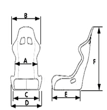 折り畳むことのできる座席を競争させる軽量の布生地およびカーボン繊維のレース カーの座席/